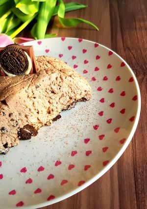 O poză a rețetei Mousse de ciocolată Milka cu Oreo și biscuiți Oreo..❤.