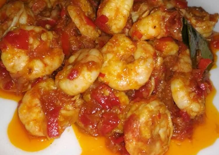 Resep Udang balado simple yang Enak Banget