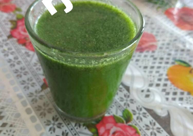 Recipe of Summer Rj special Green coriander &amp;amp; mint leaves panipuri
