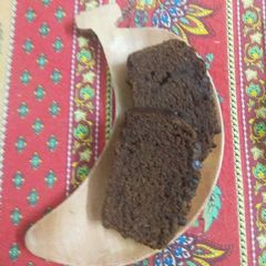 A picture of Eggless Whole wheat chocolate banana bread with choco chips.