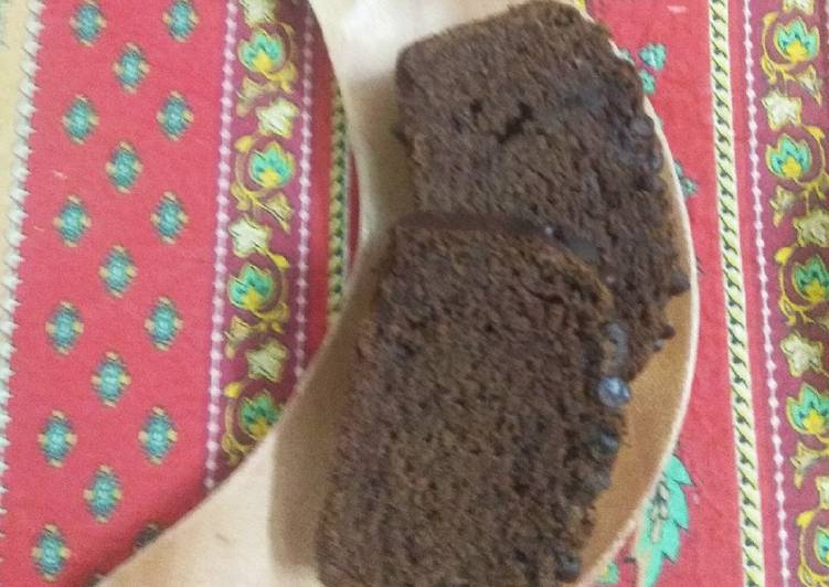 How to Prepare Any-night-of-the-week Eggless Whole wheat chocolate banana bread with choco chips