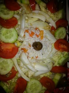 صورة لوصفة سلطة الارز والخضار