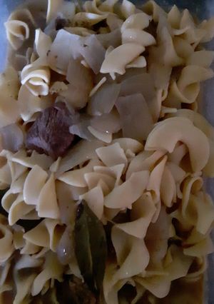 A picture of Beef and Noodles.