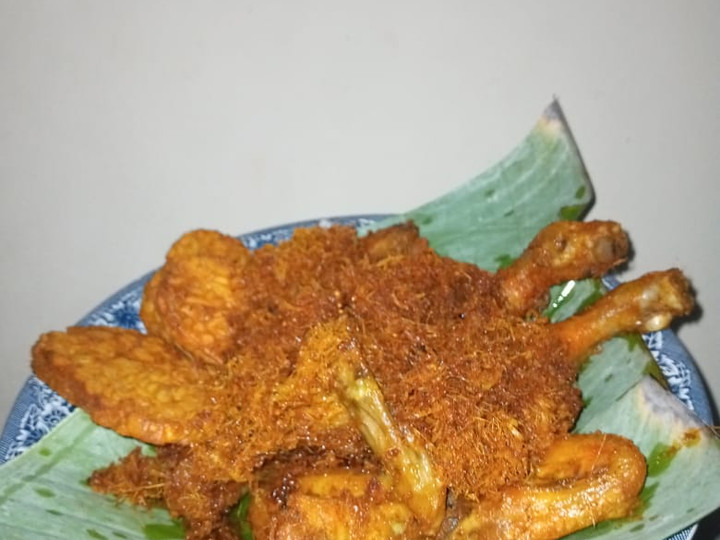 Resep Ayam Goreng Serundeng Serai, Bikin Ngiler