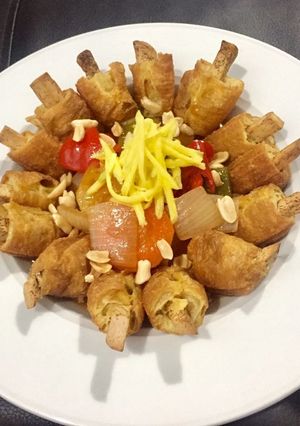 Foto resep Cakwe Talas Saus Asam Manis - Vege