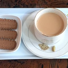 A picture of Tea, with sonf and elaichi flavor.
