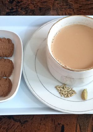 A picture of Tea, with sonf and elaichi flavor.