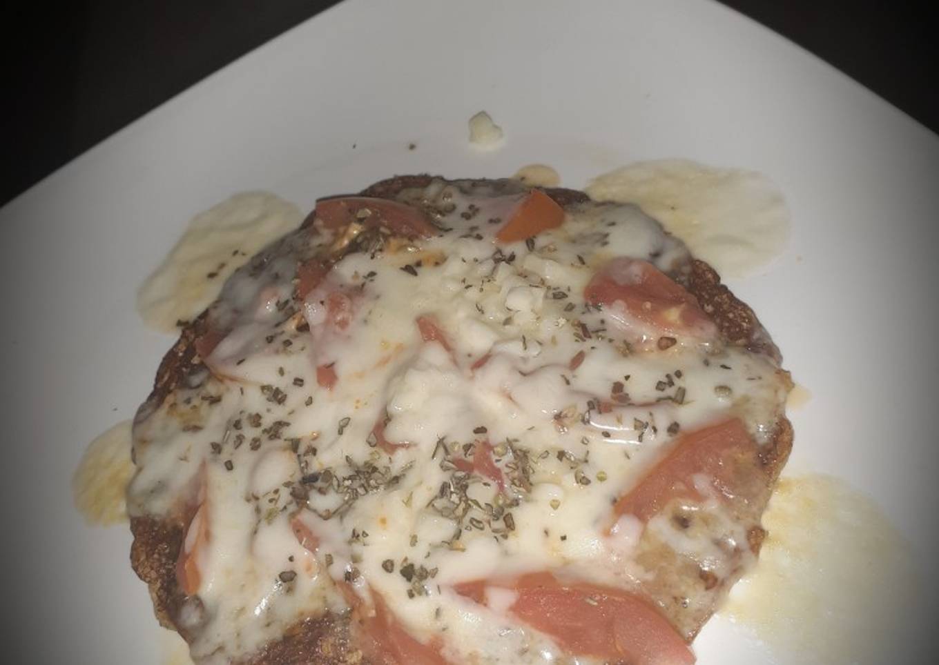 Masala oats cheela pizza