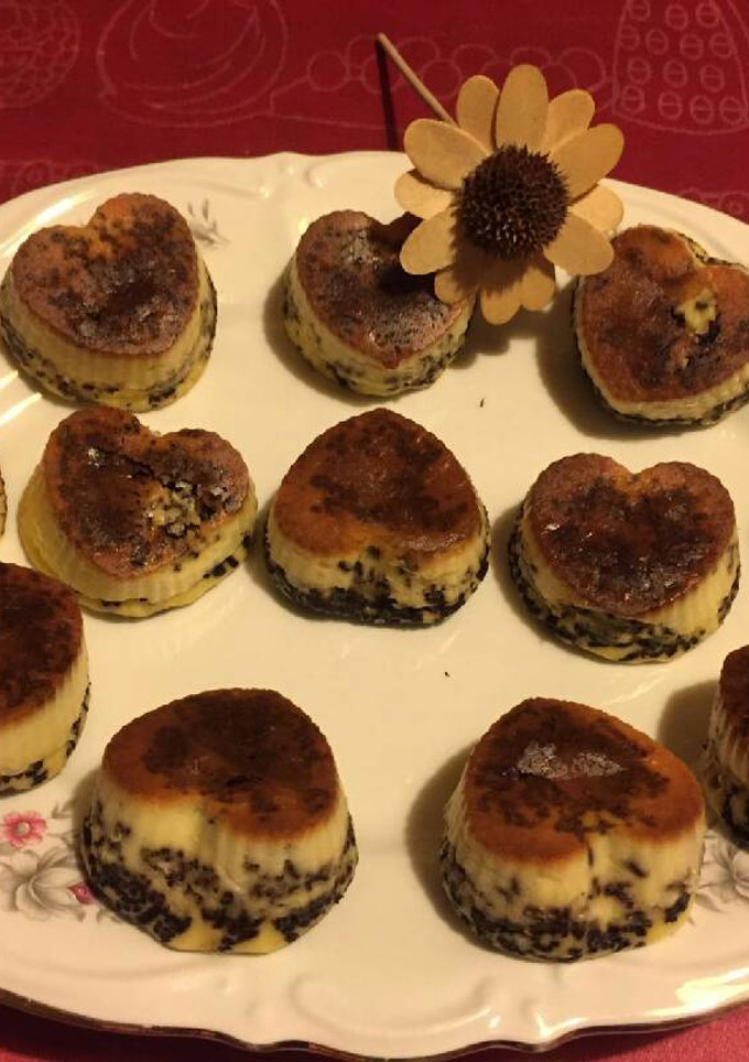 Una foto de Mini tartas de queso y chocolate