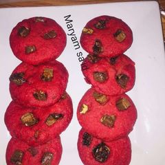 A picture of Red velvet chocolate cookies.