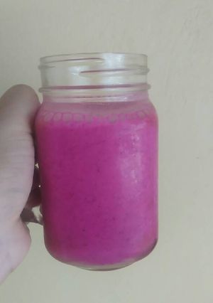 Foto resep Jus buah naga / dragon fruit smoothie