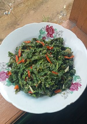 Foto resep Oseng daun singkong