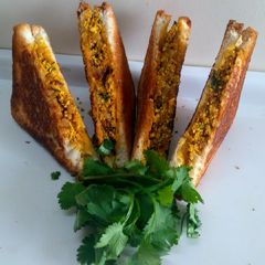 A picture of Paneer Bhurjee Sandwich.