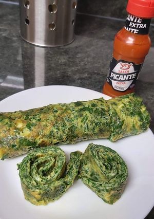 O poză a rețetei Omletă cu spanac!.