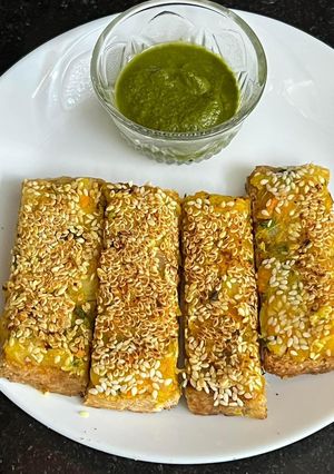 A picture of Sweet Potato 🍠 Sesame Toast Fingers.