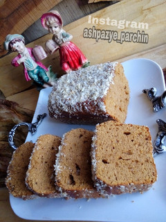 عکسی از دستور کیک ارده و شیره با فر دستساز 🌸