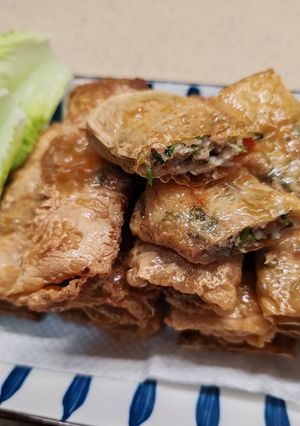 小吃：越南鮮腐皮炸春卷 的食譜成品照片