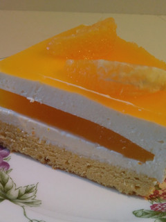 Una foto de Cheesecake de naranja