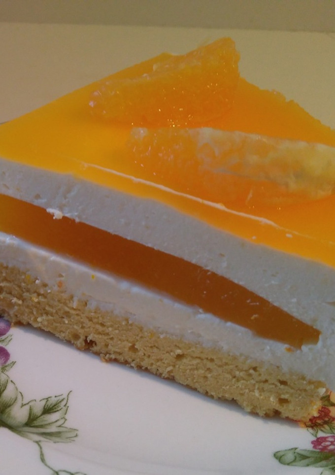 Una foto de Cheesecake de naranja