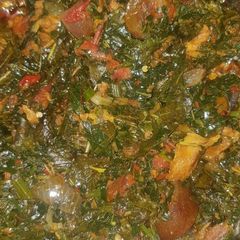 A picture of Rice soup stew.
