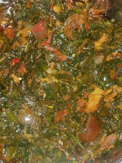A picture of Rice soup stew.
