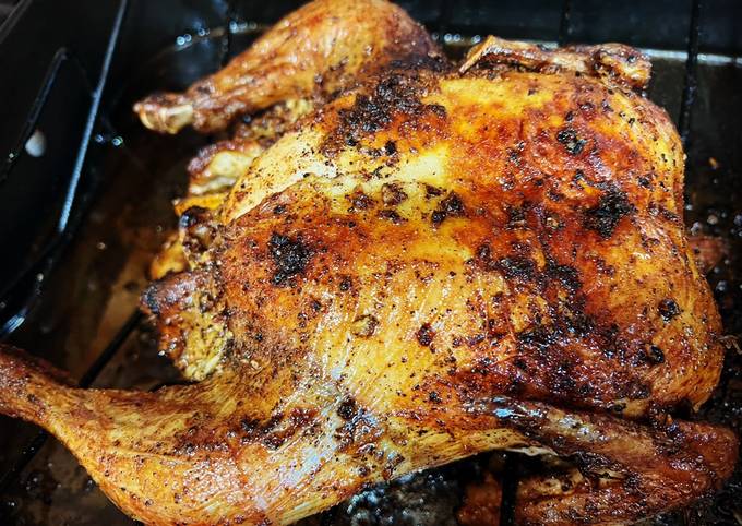 Garlic Herb Butter Roast Chicken