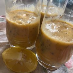 Fresh papaya chia pudding 😋 A picture of Fresh papaya chia pudding 😋.