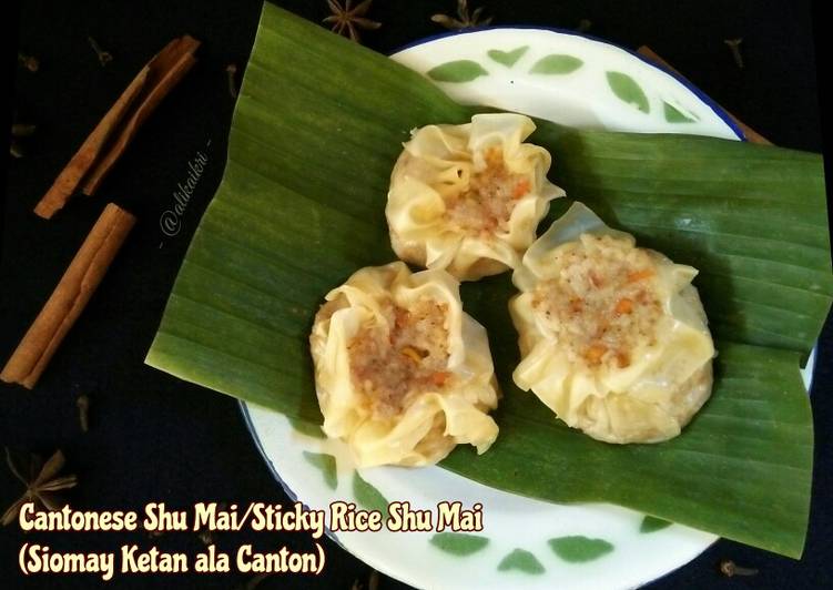 Cantonese Shu Mai/Sticky Rice Shu Mai (Siomay Ketan ala Canton)