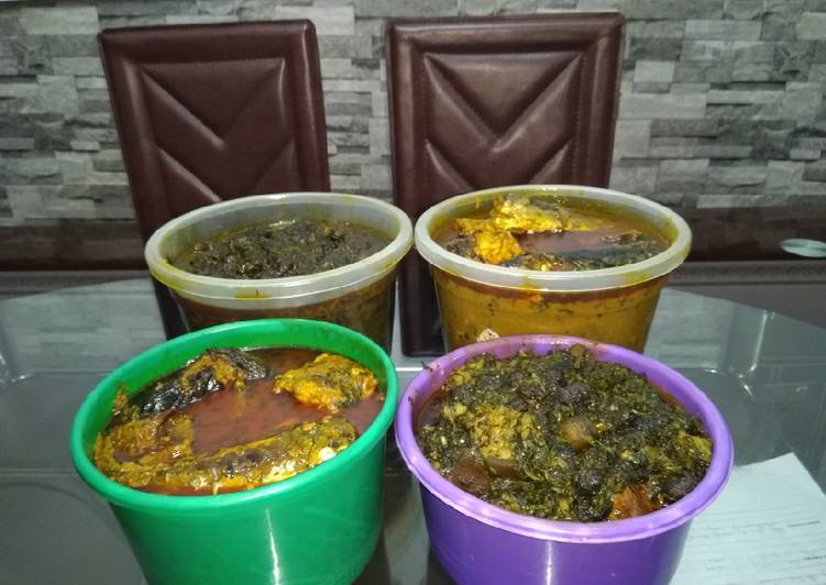 Recipe of Any-night-of-the-week Banga and Afang soups