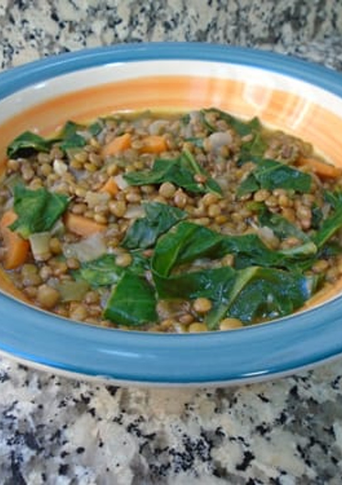 Una foto de Lentejas con verduras