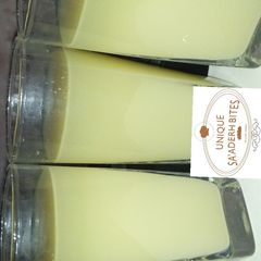 A picture of How i make my ginger juice.