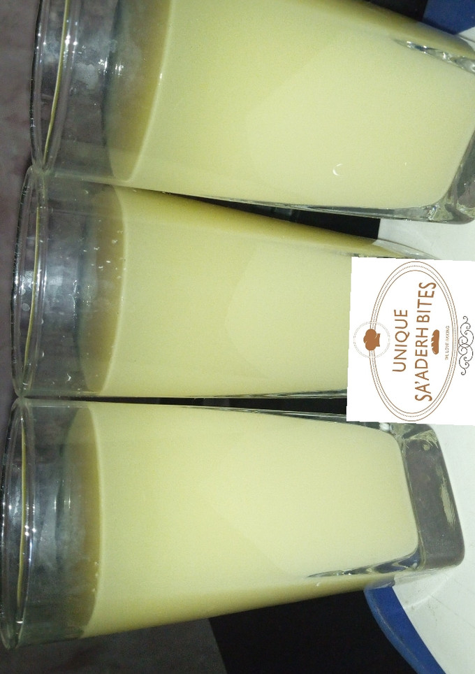 A picture of How i make my ginger juice.