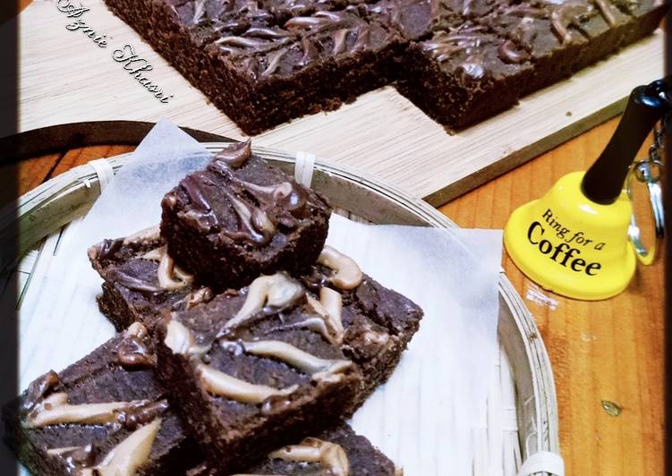 Resepi ♥Easy Peanut Butter Brownies♥ yang Bergizi