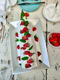 Rotolo di panna e fragole