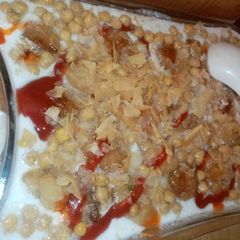A picture of Yummy channa chat.