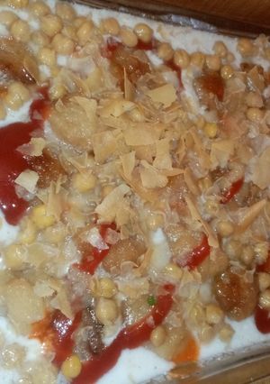 A picture of Yummy channa chat.