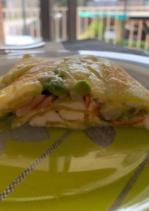Foto principal de Tortilla proteica de calabacín rellena