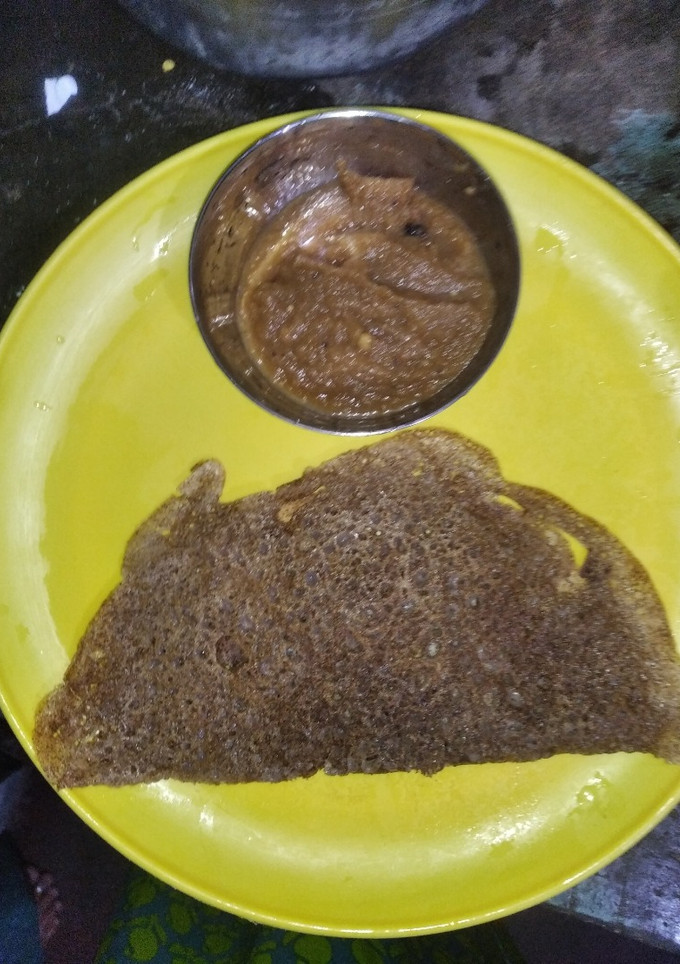 ராகி, கோதுமை தோசை செய்முறை முக்கிய புகைப்படம்