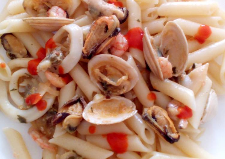 Steps to Make Homemade Seafood Pasta