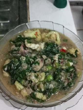 Resep Tumis Pedas Asin (Kangkung-Kembang-Kol Cumi Asin), Bikin Ngiler