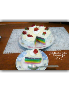 Foto resep Bolu Rainbow Kukus