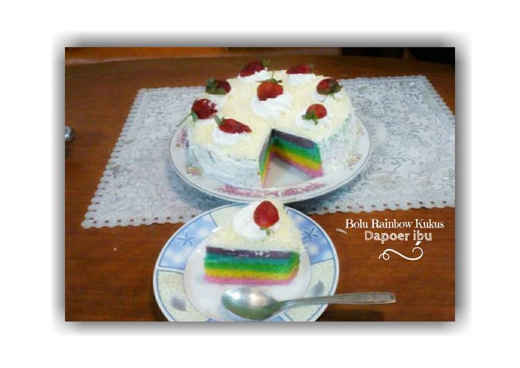 Bagaimana Menyiapkan Bolu Rainbow Kukus yang Sempurna