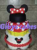 Pastel en fondant minnie mouse