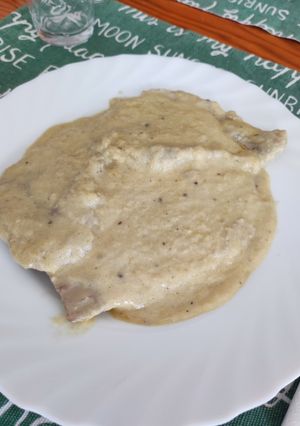 Una foto de Filetes de lomo con salsa de puerro