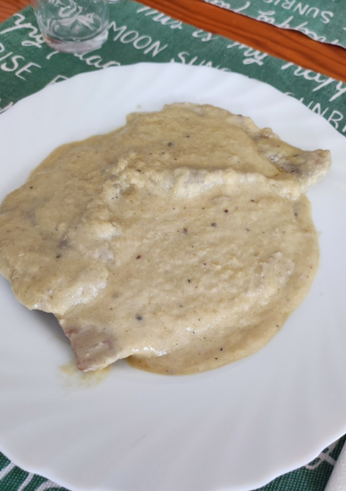 Una foto de Filetes de lomo con salsa de puerro
