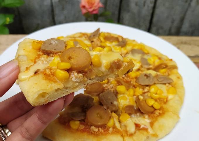 Bagaimana Membuat Pizza Teflon Rumahan Tanpa Ulen, Menggugah Selera