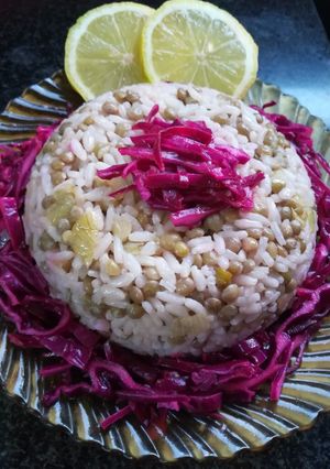 صورة لوصفة مجدره الأرز🤩🤩😋