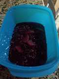 Sagu de vinho com frutas