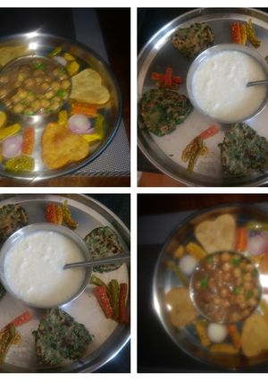 A picture of Valentine special methi and moong dal puri.