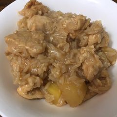 A picture of Pineapple Chicken and RicePressure Cooker.